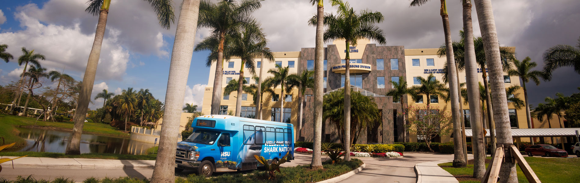 Terry building with shark bus front view